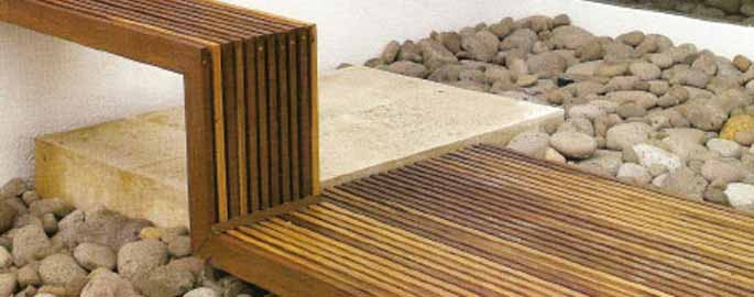 Interiores decorados con áridos naturales de Decanto
